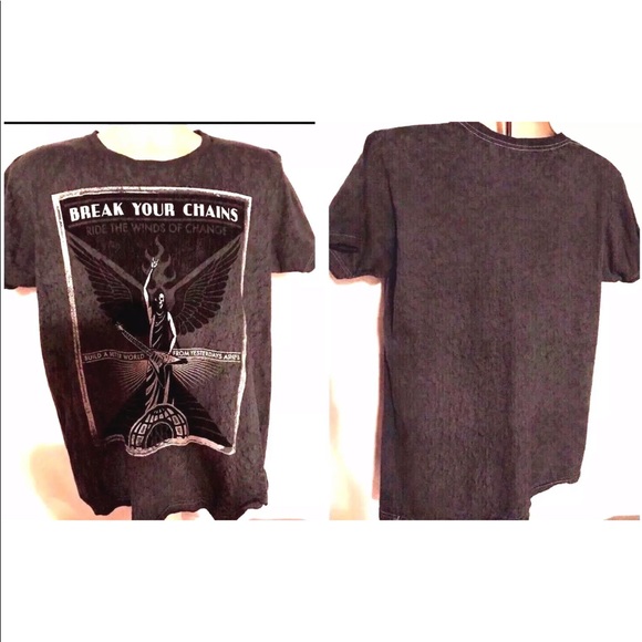 Rock & Republic Other - Rock & Republic SS Graphic T-Shirt Large Gray